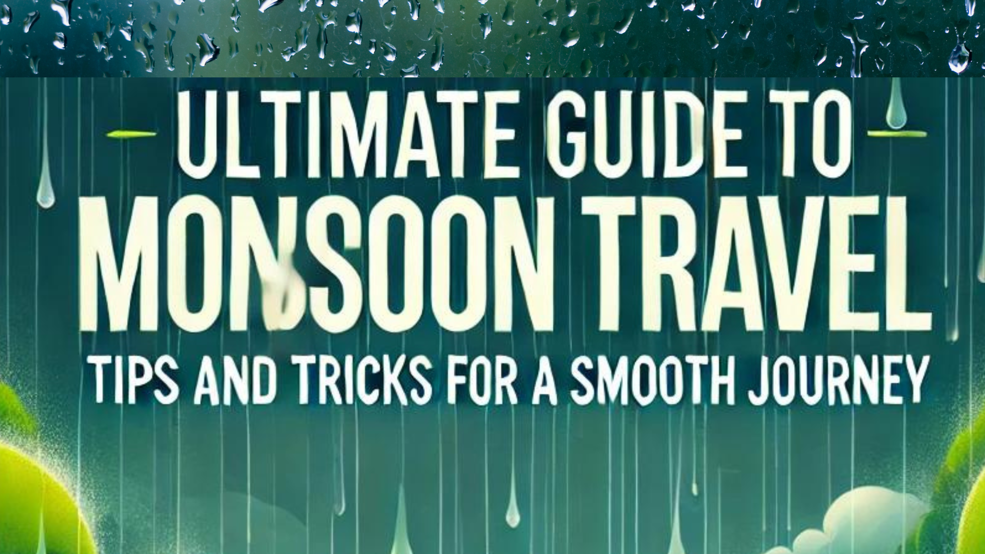 monsoon travel guide dos and donts