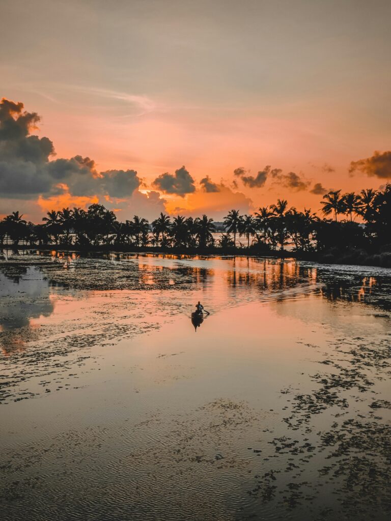 Kerala backwaters India safe destination — peaceful houseboat