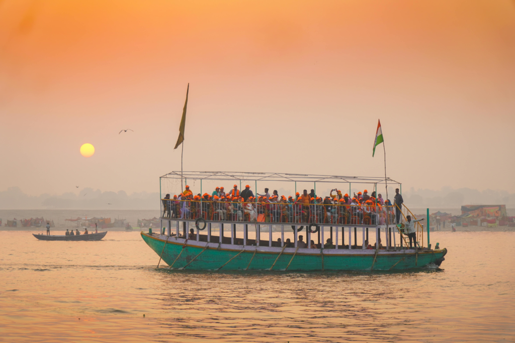 Nimati-Ghat-ferry-passengers