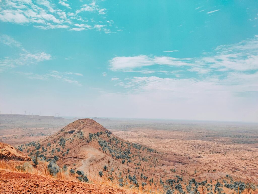 Bundelkhand Madhya Pradesh road landscape dry hills Chhatarpur region