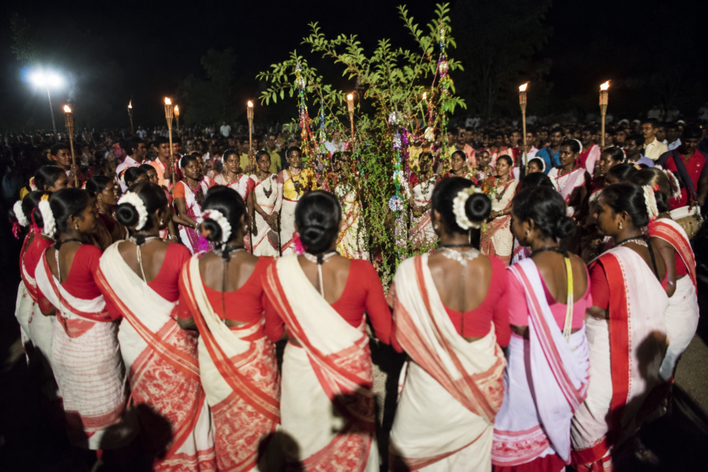 Karam festival Jharkhand tribal women celebration monsoon India